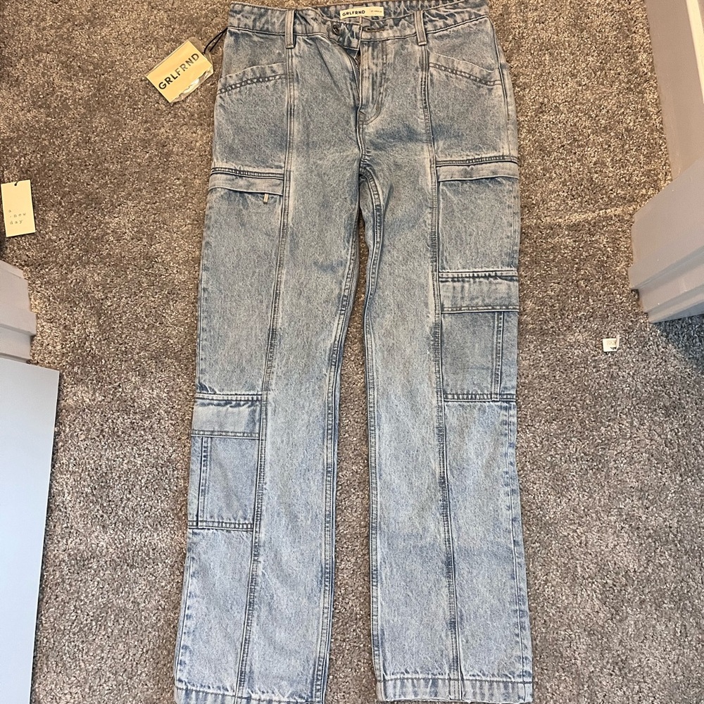 GRLFRND Cargo jeans size 4